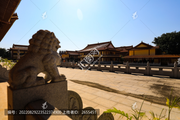 韶關(guān)大雄禪寺雕像獅子