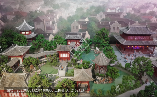 上海城隍廟豫園模型