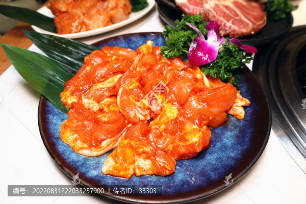 燒烤食材新鮮雞肉