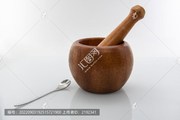 天然桃花芯實木搗蒜罐