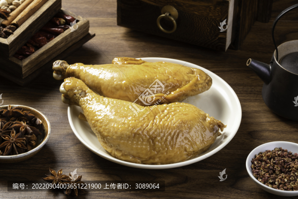 香辣烤鹵雞邊腿