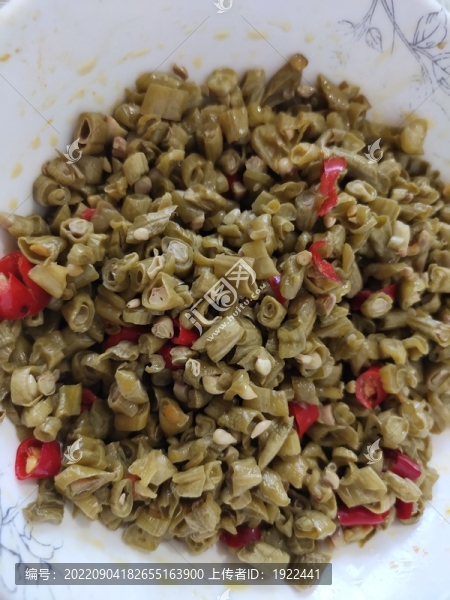酸豇豆特寫