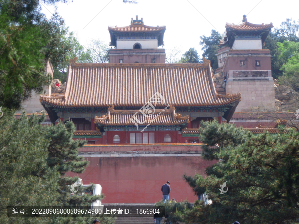 北京頤和園的古建筑群