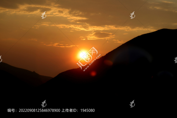 山中落日風光