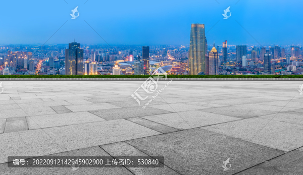 城市道路和城市夜景