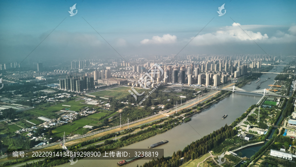 航拍城市美景