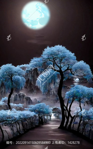 月夜的樹