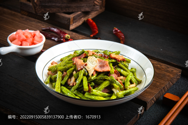 青豇豆炒臘肉