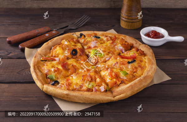 西餐美食披薩拍攝