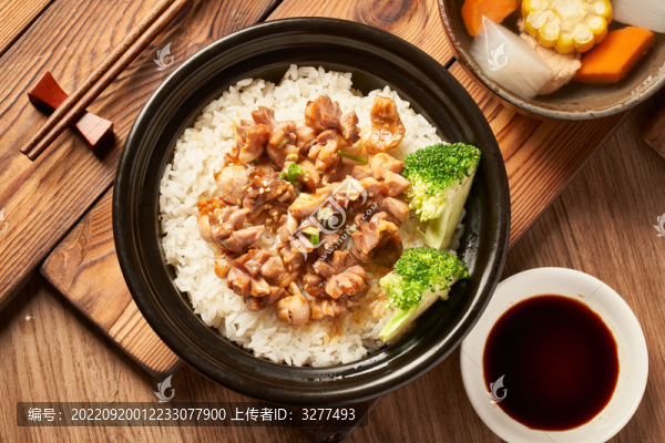 雞胗煲仔飯