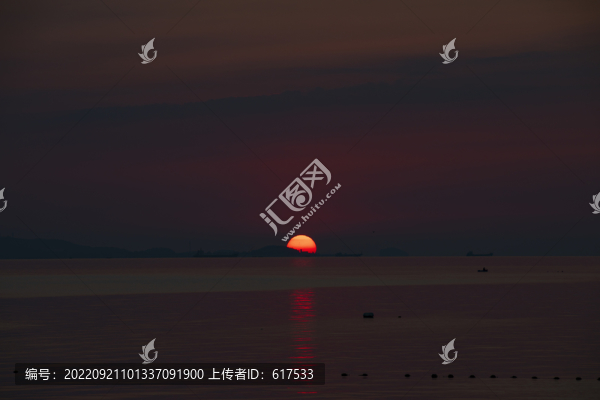 大海日出