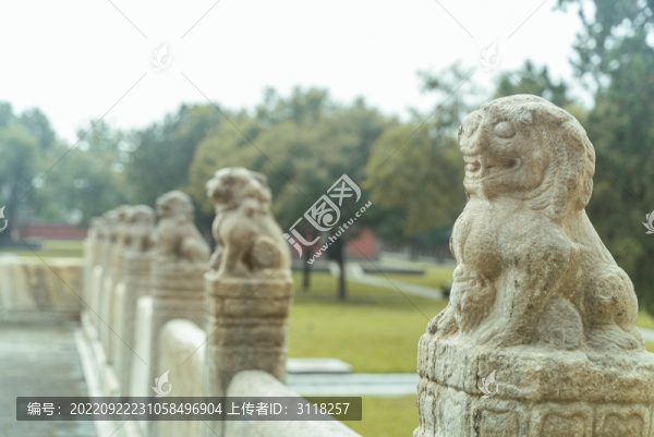 風化嚴重的古代石獅子特寫