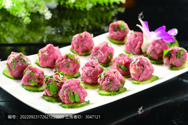 香菜牛肉丸