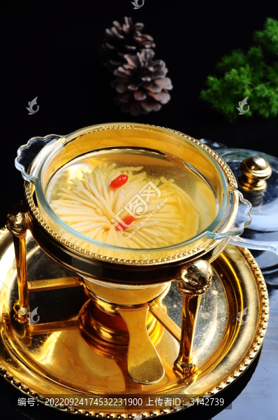 翅湯菊花豆腐