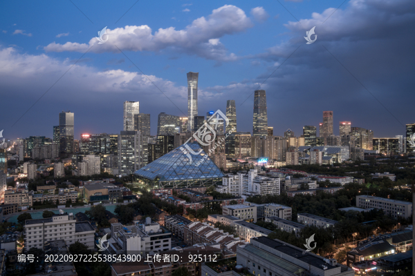 北京天際線夜景