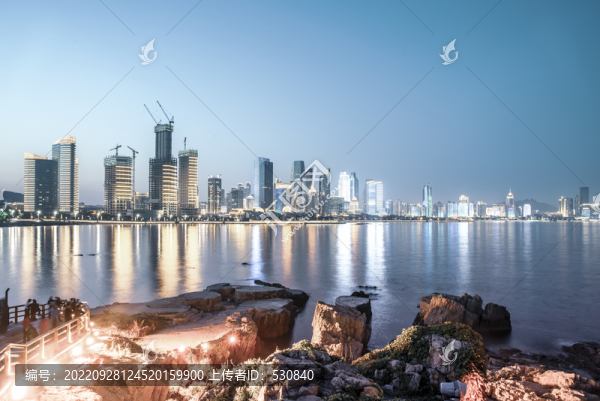 青島前海一線夜景