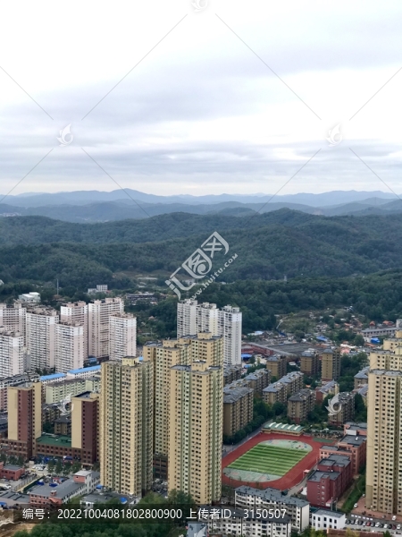 丹東市區(qū)御景苑小區(qū)俯視