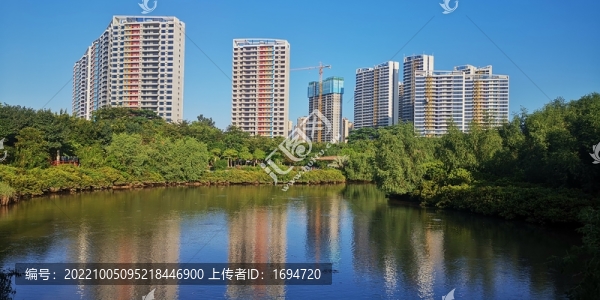 水中倒映