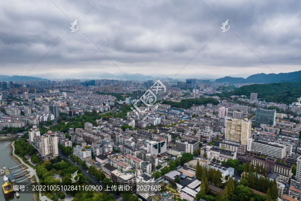 杭州富陽城市風光航拍