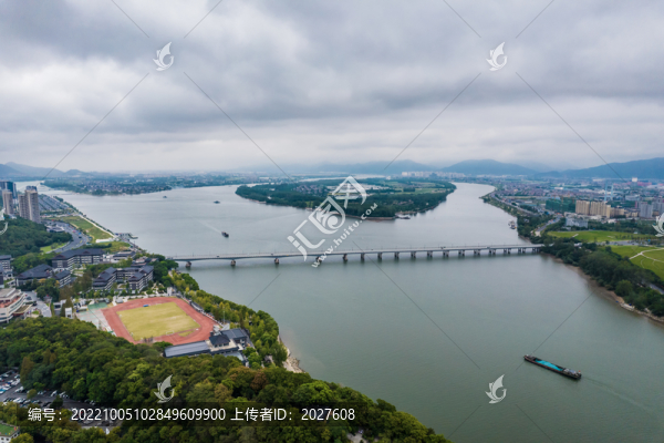 杭州富陽城市風光航拍