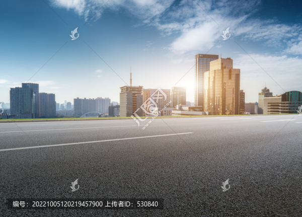 城市道路和現(xiàn)代建筑