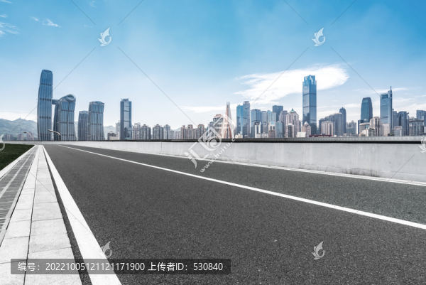 柏油馬路和城市風(fēng)光