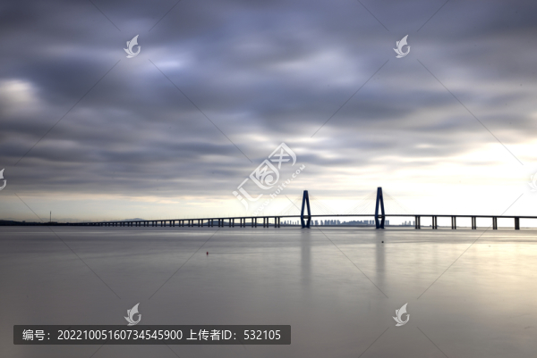 丁字灣跨海大橋海岸日出