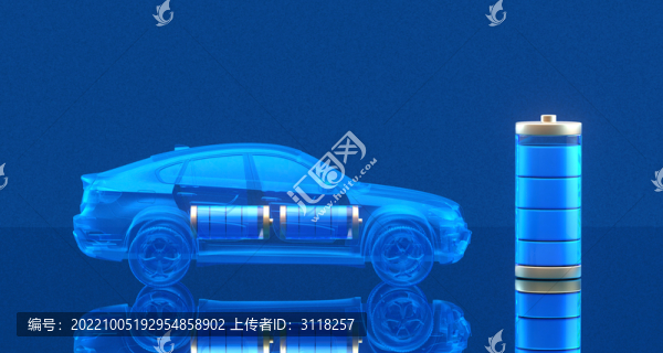 3D渲染新能源汽車