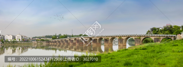 歙縣太平橋全景圖
