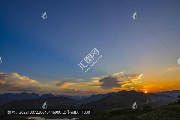 清晨日出自然風(fēng)光