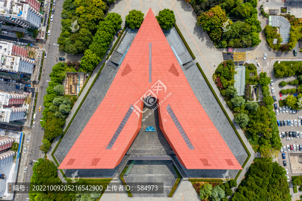 航拍武漢首義廣場(chǎng)辛亥博物館