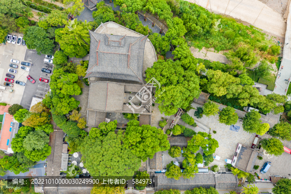 航拍武漢晴川閣景區(qū)