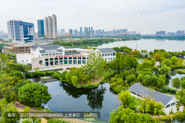 航拍武漢市婦女兒童活動(dòng)中心