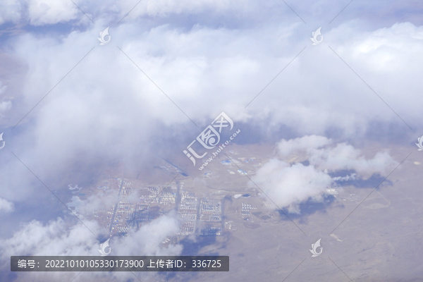 內(nèi)蒙古正藍(lán)旗城市建筑航拍