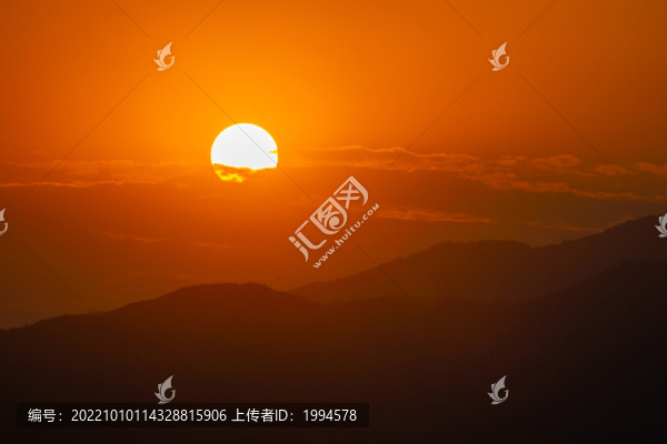 日落了