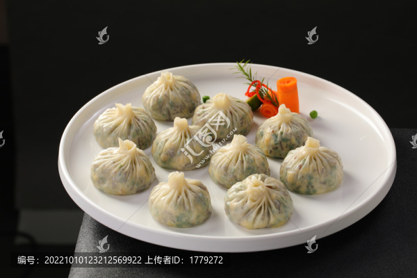 薄皮素包
