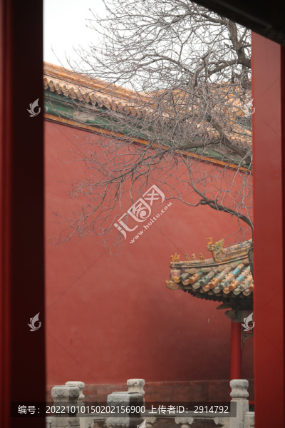 故宮紅墻景色-匯圖網(wǎng) www.fosd68.com 故宮紅墻景色