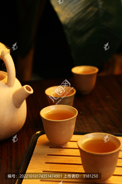 普洱茶泡茶場景