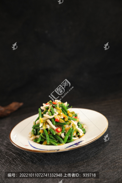 黃瓜花拌白玉菇