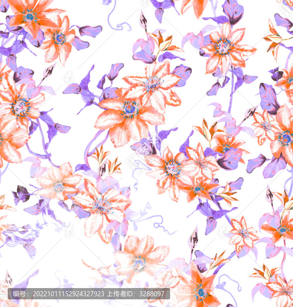 橙色花朵