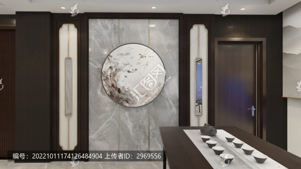 茶室背景墻設(shè)計(jì)