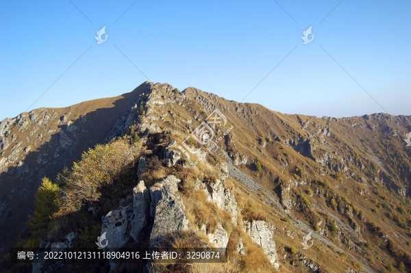 秋天的小五臺山風(fēng)景圖