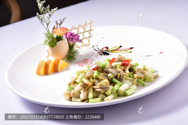 欖仁松子炒鮮鮑
