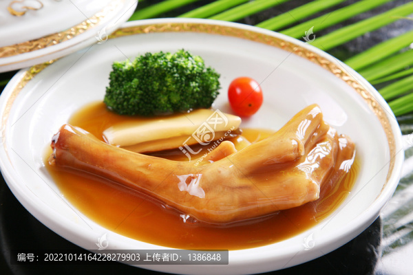 鮑片扣鵝掌