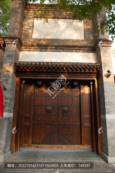 中式復(fù)古院落大門