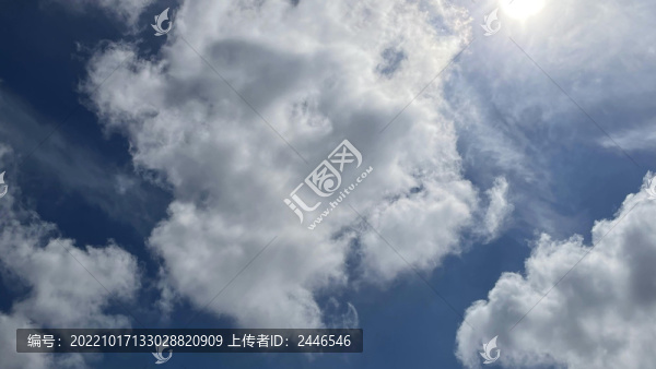 藍天白云素材