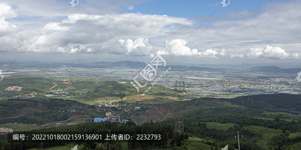 云南蒙自壩區(qū)全景