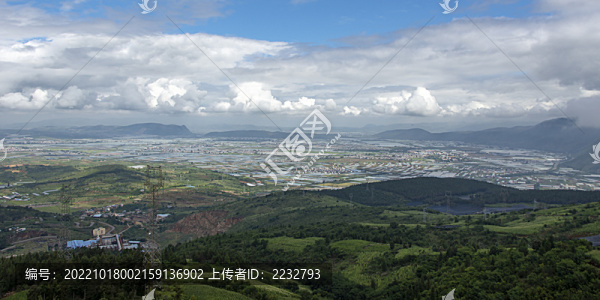 云南蒙自壩區(qū)全景