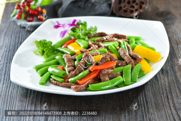 蜜豆炒牛柳