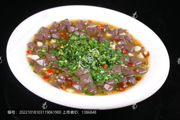 韭菜雞血